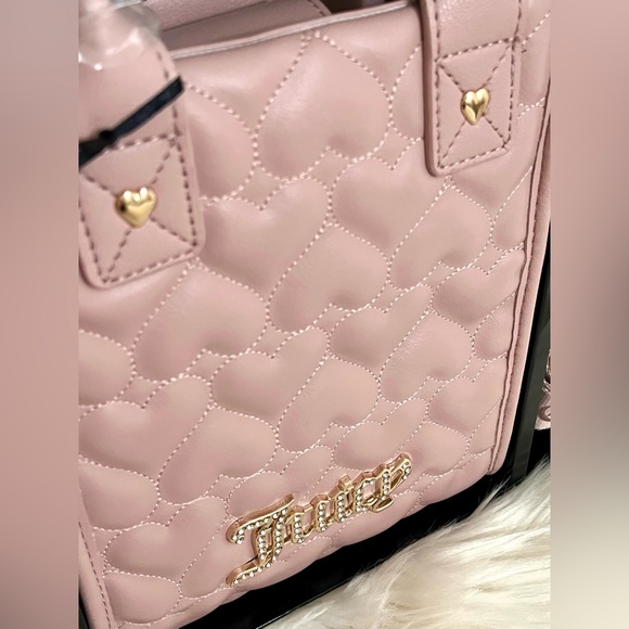 NWT Pink Juicy Couture Quilted Heart Handbag Gift Set - Picture 5 of 13